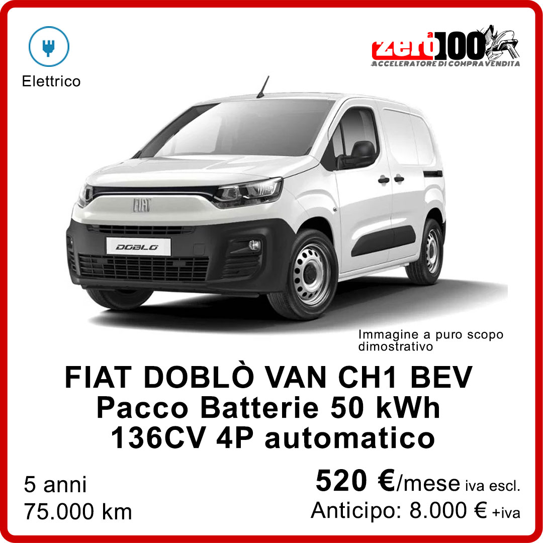 FIAT-DOBLO-ELETTRICO Fiat Doblò a noleggio lungo termine