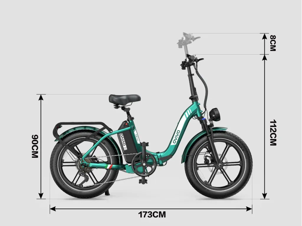 Dimensioni bici elettrica pieghevole