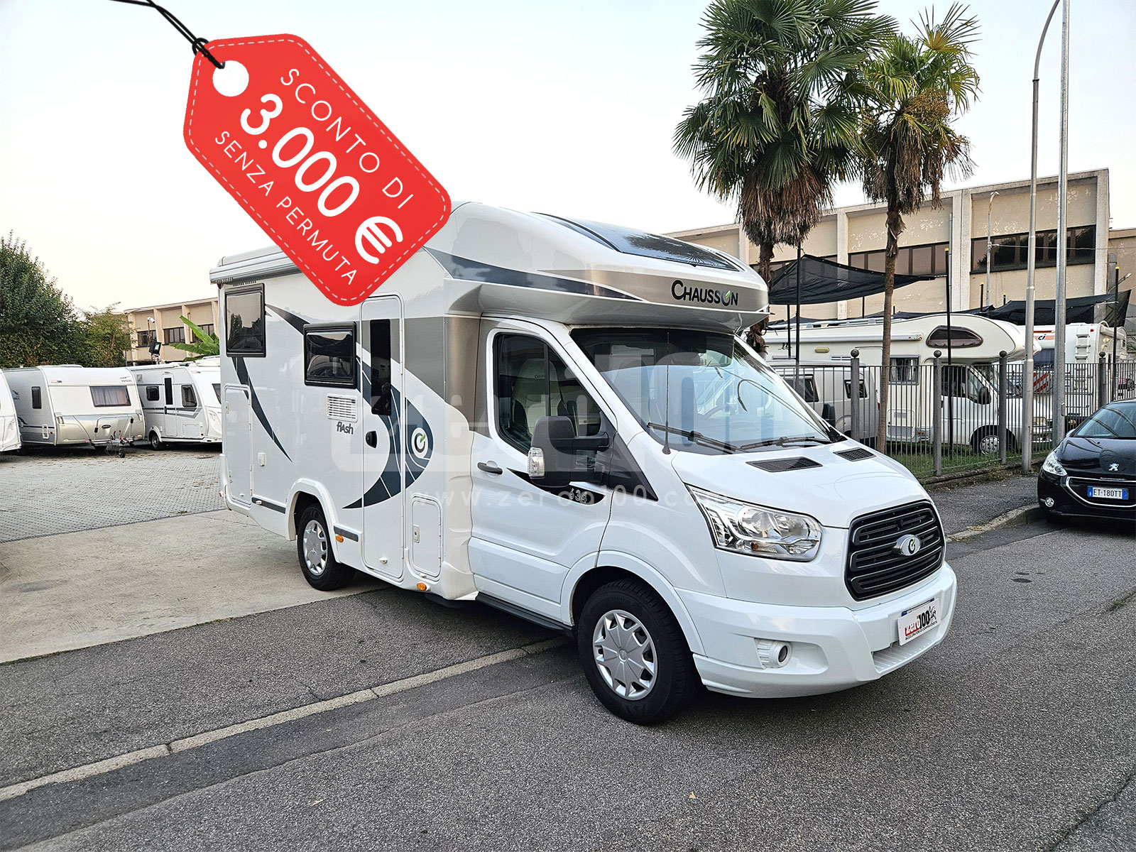 Camper Semintegrale Chausson Flash 634 con EFOY